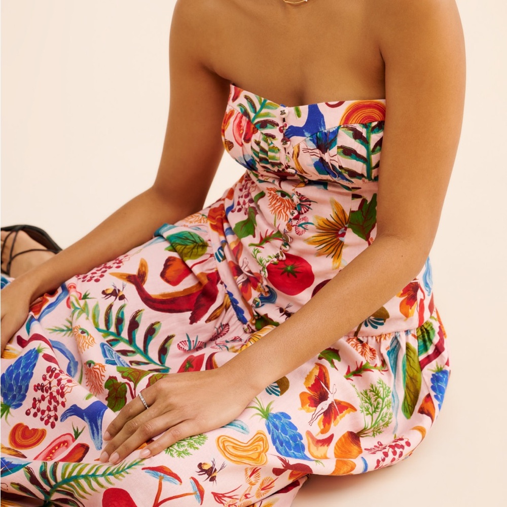 FARM Rio Multicolor Strapless Dress - Picture 2 of 4